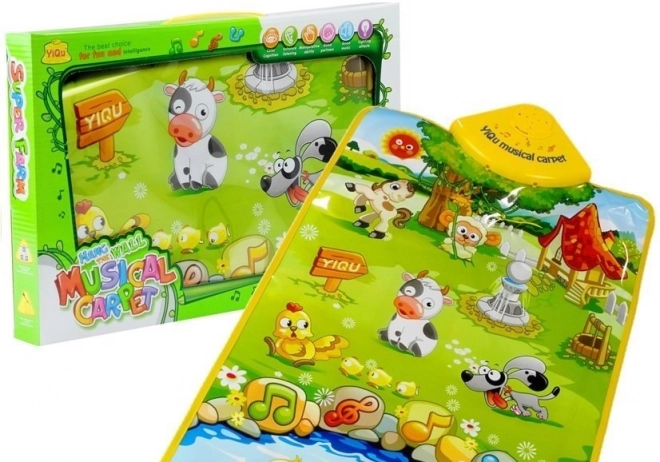 Dźwięki zwierząt, edukacyjna i muzyczna mata Animal farm