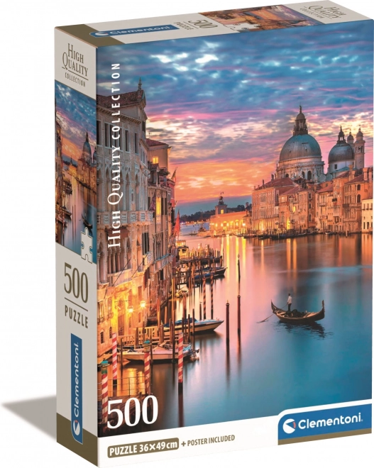 Puzzle 500 elementów Oświecone Wenecje
