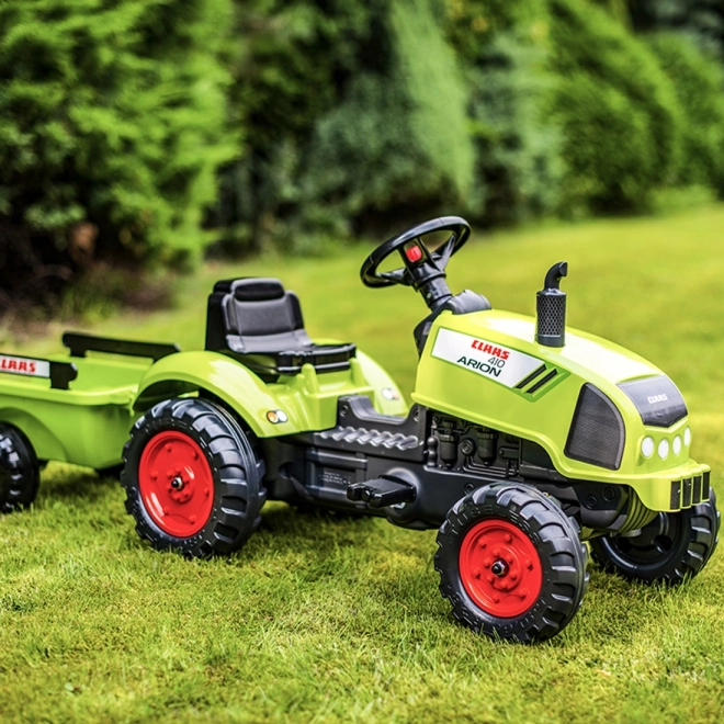 Traktor pedałowy Claas Arion 410 z przyczepką