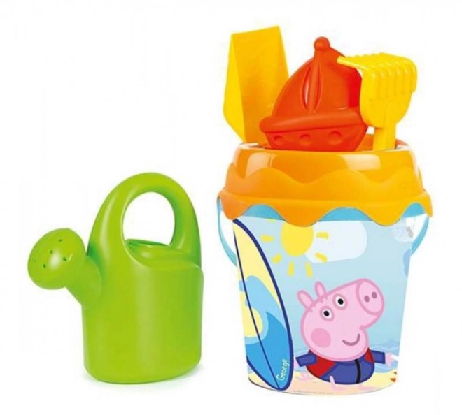 Wiaderko Peppa Pig z konewką i akces., średnie
