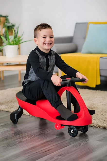 Jeździk z LED kółkami czerwony ECOTOYS