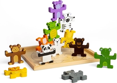 Zręcznościowa gra balansowa Dzikie zwierzęta od Bigjigs Toys