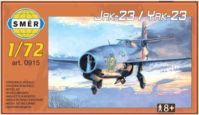 plastikowy model samolotu Jakowlew Jak-23