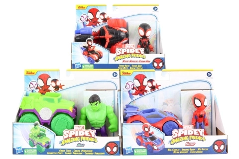 Pojazdy i figurki Spider-Mana do przygód
