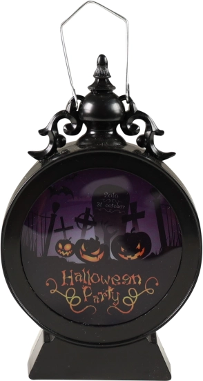 Okrągła halloweenowa lampa LED ze światłem