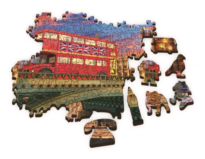 TREFL Wood Craft Origin puzzle Pałac Westminsterski z Big Benem 501 elementów