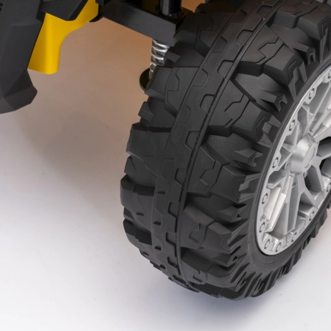 Żółty sportowy dziecięcy quad TX ATV