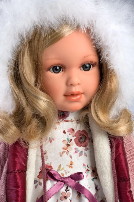 Llorens 54037 LUCIA - realistyczna lalka z miękkim materiałowym ciałem - 40 cm