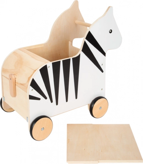 Mała stopa Pudełko na zabawki Zebra „Wildlife“