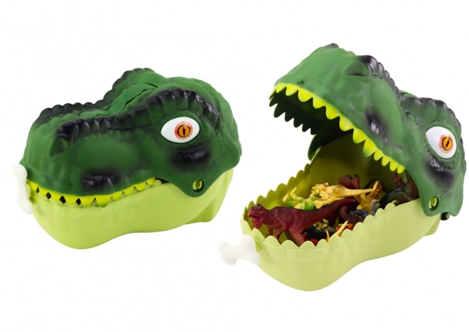 Zestaw figurek dinozaurów Duży dinozaur Zielony 45 Elementów