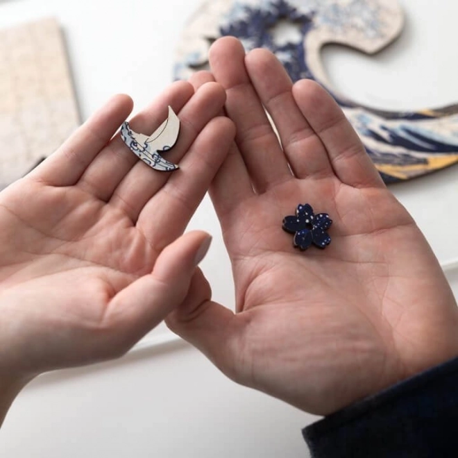 Drewniane puzzle Wielka Fala u Kanagawy 200 elementów