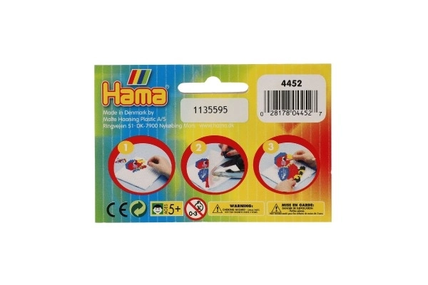 Podkładka do zaprasowywania koralików Hama MIDI - gwiazda, serce plastik 2 szt. w woreczku 9x9cm