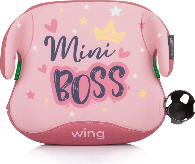 CHIPOLINO Podwyższenie Wing i-Size 125-150cm Isofix, Różowy Mini BOSS