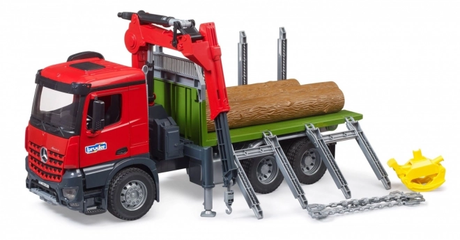 Bruder transporter drewna z żurawiem hydraulicznym