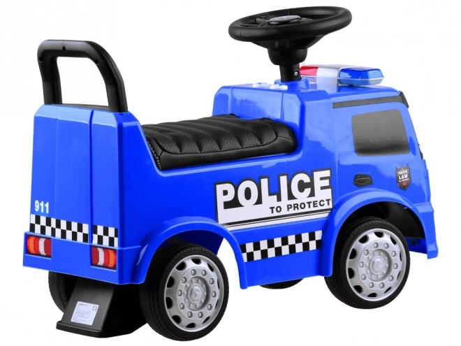 Dziecięce jeździk z dźwiękiem Mercedes Antos POLICE niebieski