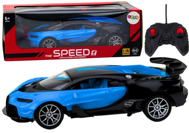 Samochód sportowy zdalnie sterowany RC Blue 1:16