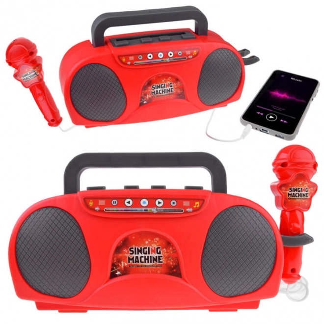 Dziecięce radio z bezprzewodowym głośnikiem i mikrofonem