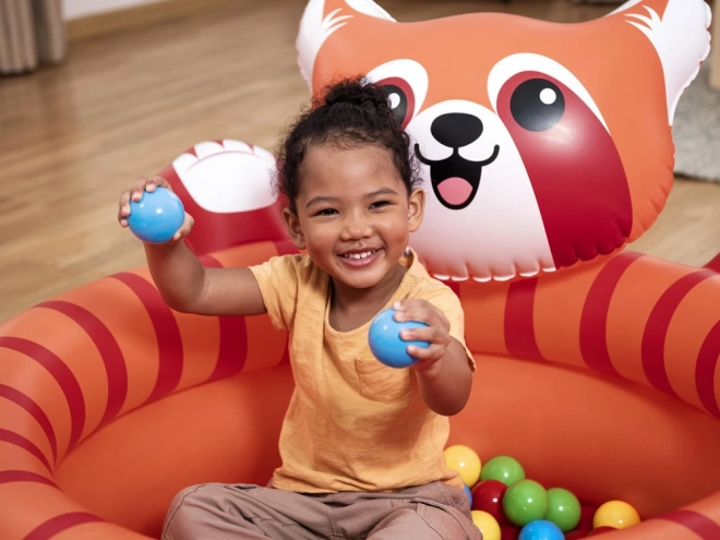 Suchy basen czerwona panda z piłeczkami od Bestway