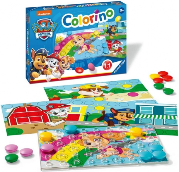 Colorino Psi Patrol – kolorowa gra guzikowa dla dzieci