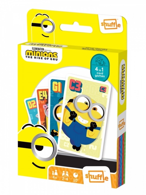 Gra karciana Shuffle Fun 4 w 1 Minions: Wejście Gru