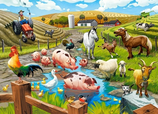 Puzzle 70 elementów Life on the Farm