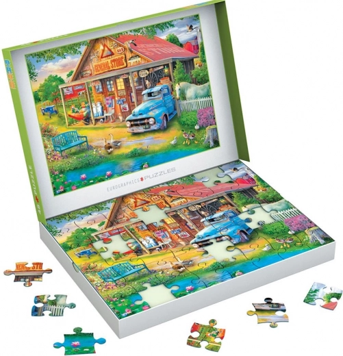 EUROGRAPHICS puzzle Connecting Pieces: wiejski sklepik 48 elementów