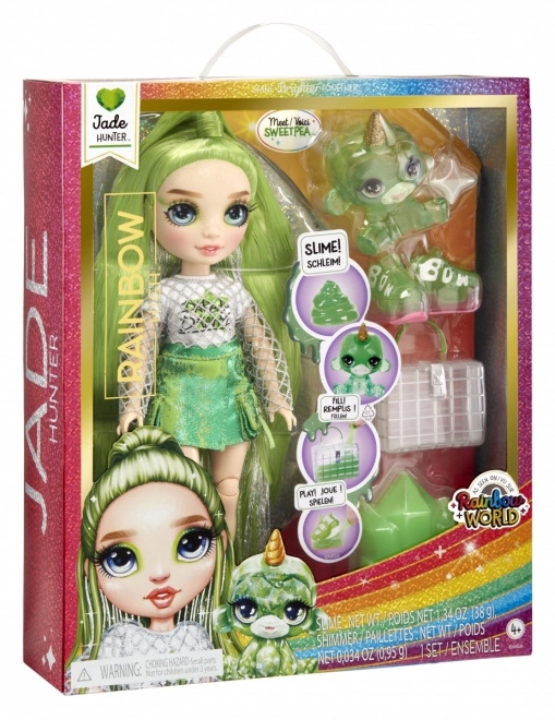 Rainbow High Fashion lalka z zwierzątkiem - Jade Hunter