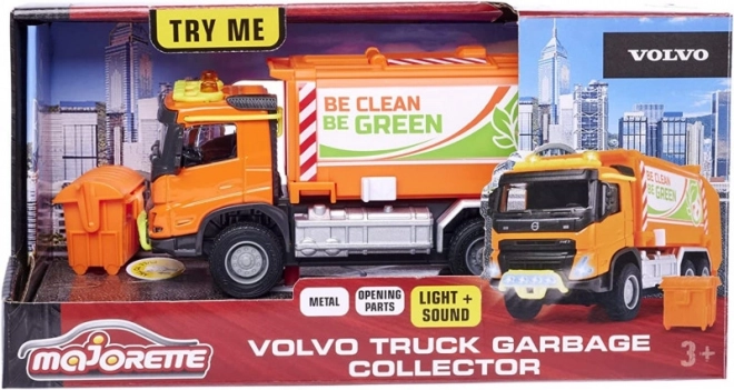 Majorette Grand Volvo śmieciarka 19 cm ze światłami i dźwiękami