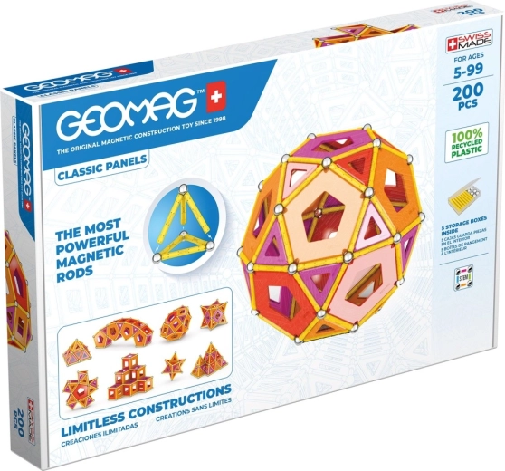 Geomag Classic Panels magnetyczna konstrukcyjna 200 elementów