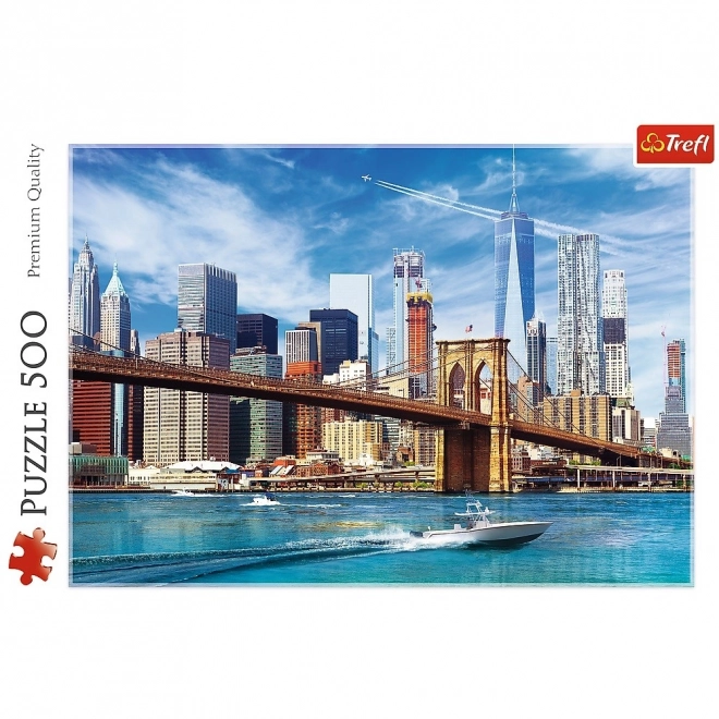 Puzzle 500 elementów Widok na Nowy Jork Trefl