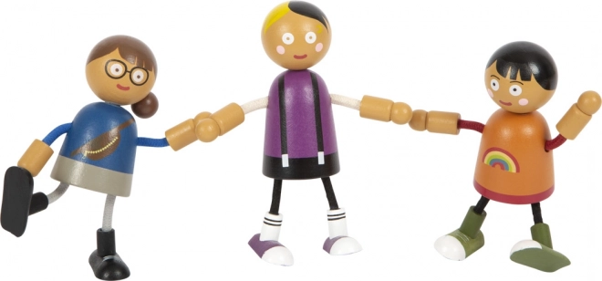 Small Foot Elastyczne laleczki rodzina z dzieckiem