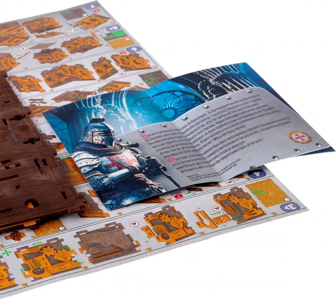 Drewniane puzzle box gra ucieczkowa 149 kawałków