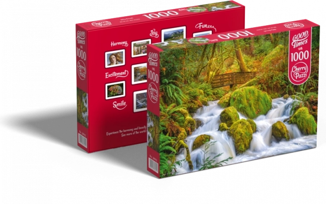Puzzle Leśny Wodospad 1000 Części