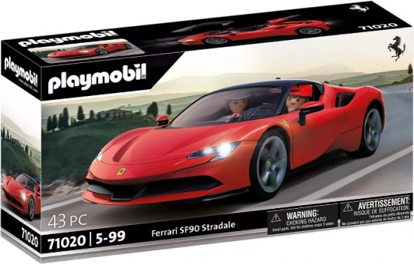 Samochód sportowy PLAYMOBIL FERRARI SF90 Stradale z figurkami