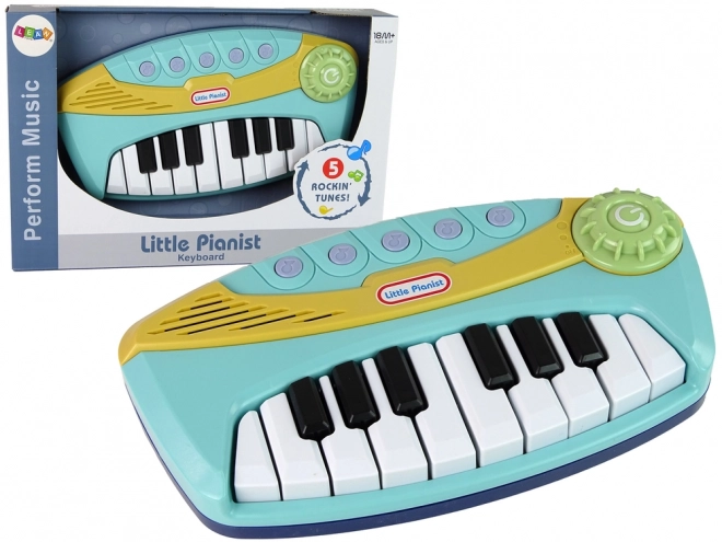 Mały pianista Interaktywny niebieski pianino