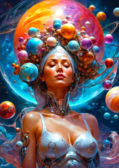 Puzzle Kosmiczna bogini 1000 elementów