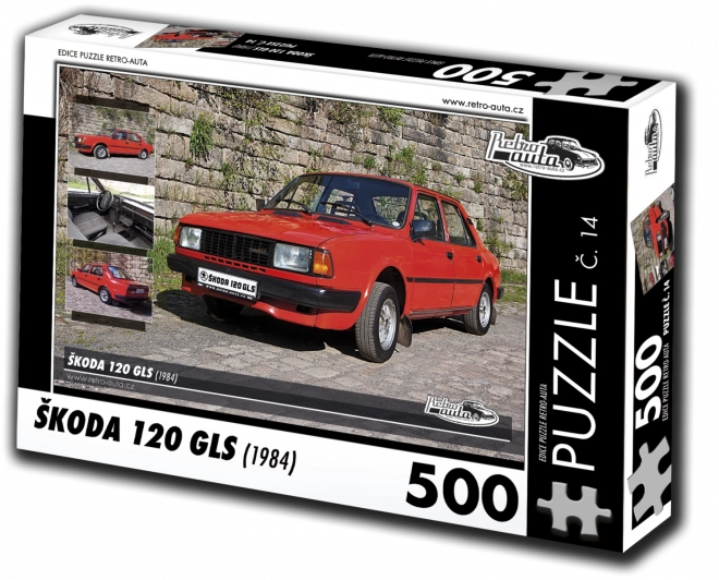 Puzzle Retro samochody Škoda 120 GLS (1984) 500 elementów