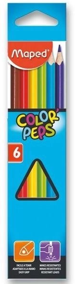 Trojkątne kredki MAPED Color'Peps 6 szt.