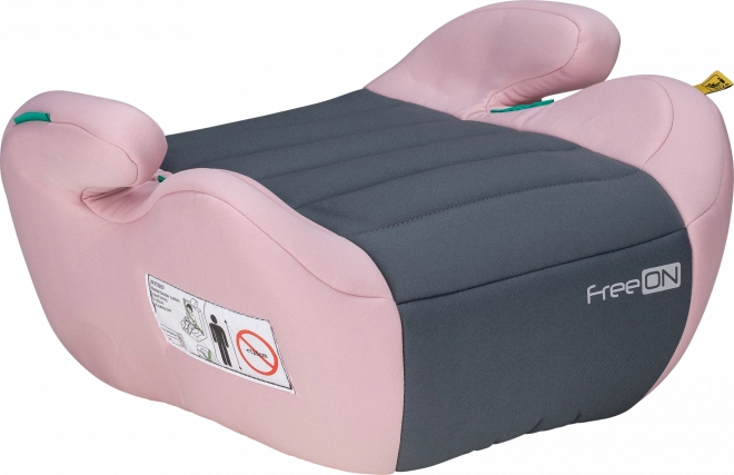 FreeON Siedzisko Booster Comfy i-Size 125-150 cm, Różowo-szary