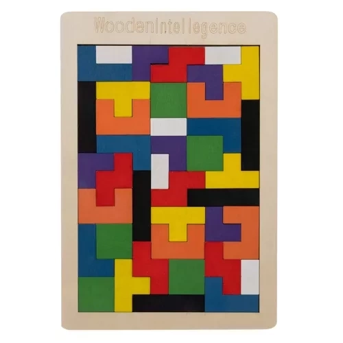 Drewniane puzzle/tetris Kruzzel 22667