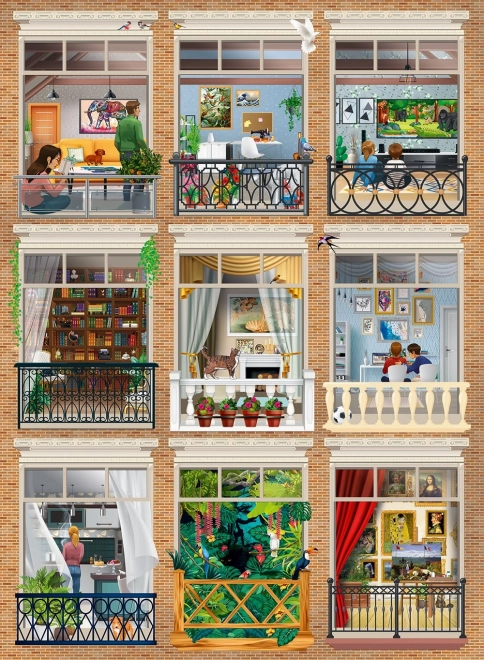 Puzzle Wnętrze domu 3000 elementów