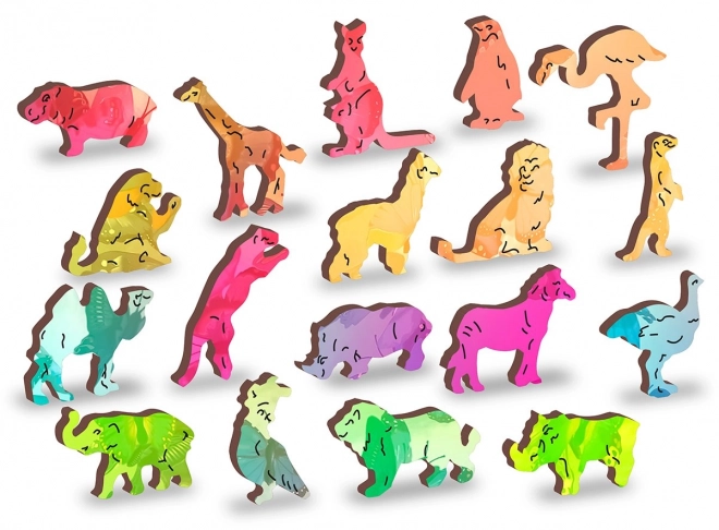 Drewniane puzzle Motyli sen 2w1