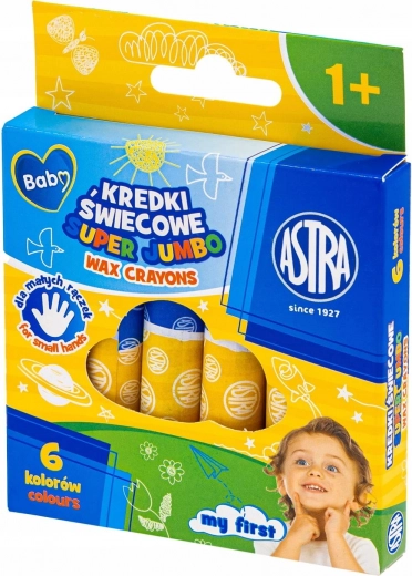 ASTRA kredki woskowe jumbo 6 szt.