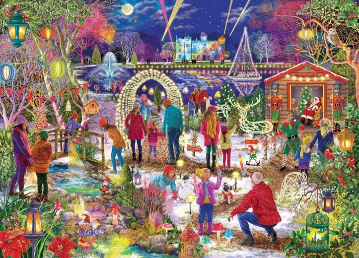 Puzzle limitowana edycja świąteczna Magiczne Święta 1000 elementów GIBSONS