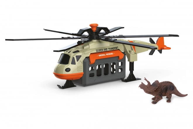 Helikopter z dinozaurem i efektami 39 cm