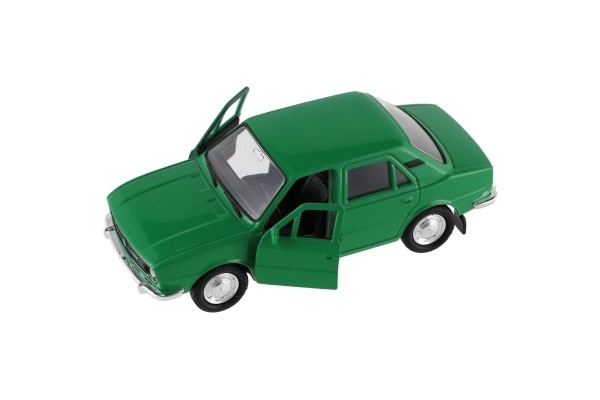 Samochód Welly Škoda 105L metal/plast 11cm 1:34-39 na wolny bieg 4 kolory w pudełku 15x7x7cm