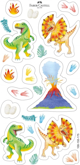 Faber-Castell kredki dinozaury trójkątne zestawy
