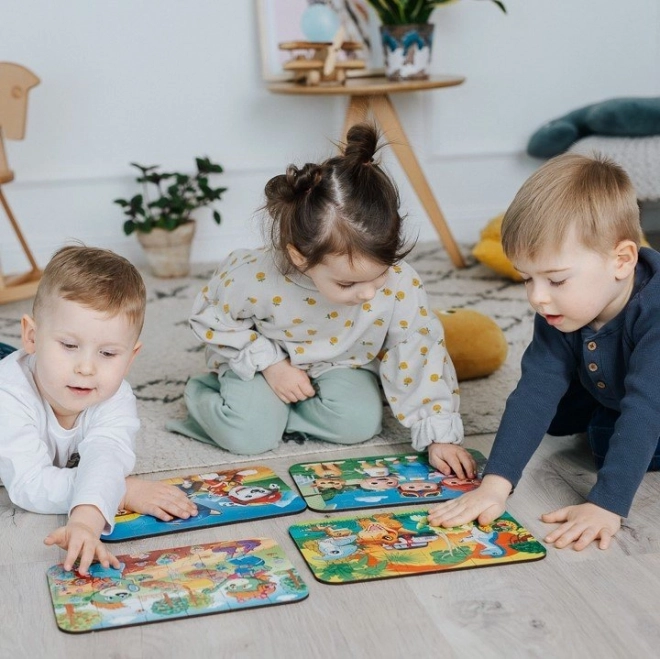 Drewniane puzzle Wesoły CoComelon 24 elementów