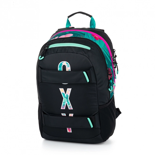Plecak studencki + piórnik OXY Sport Tropic