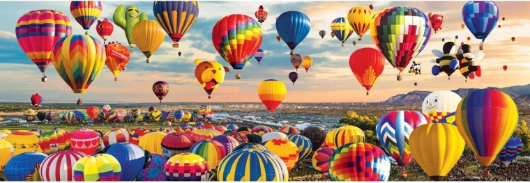 Panoramiczne puzzle Start balonów 1000 elementów